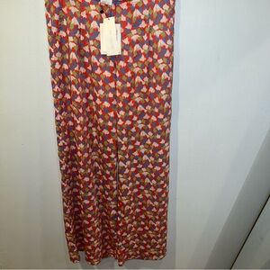 NWT MM Couture by Miss Me Foral High waisted Wide Leg Pants Medium Y2K